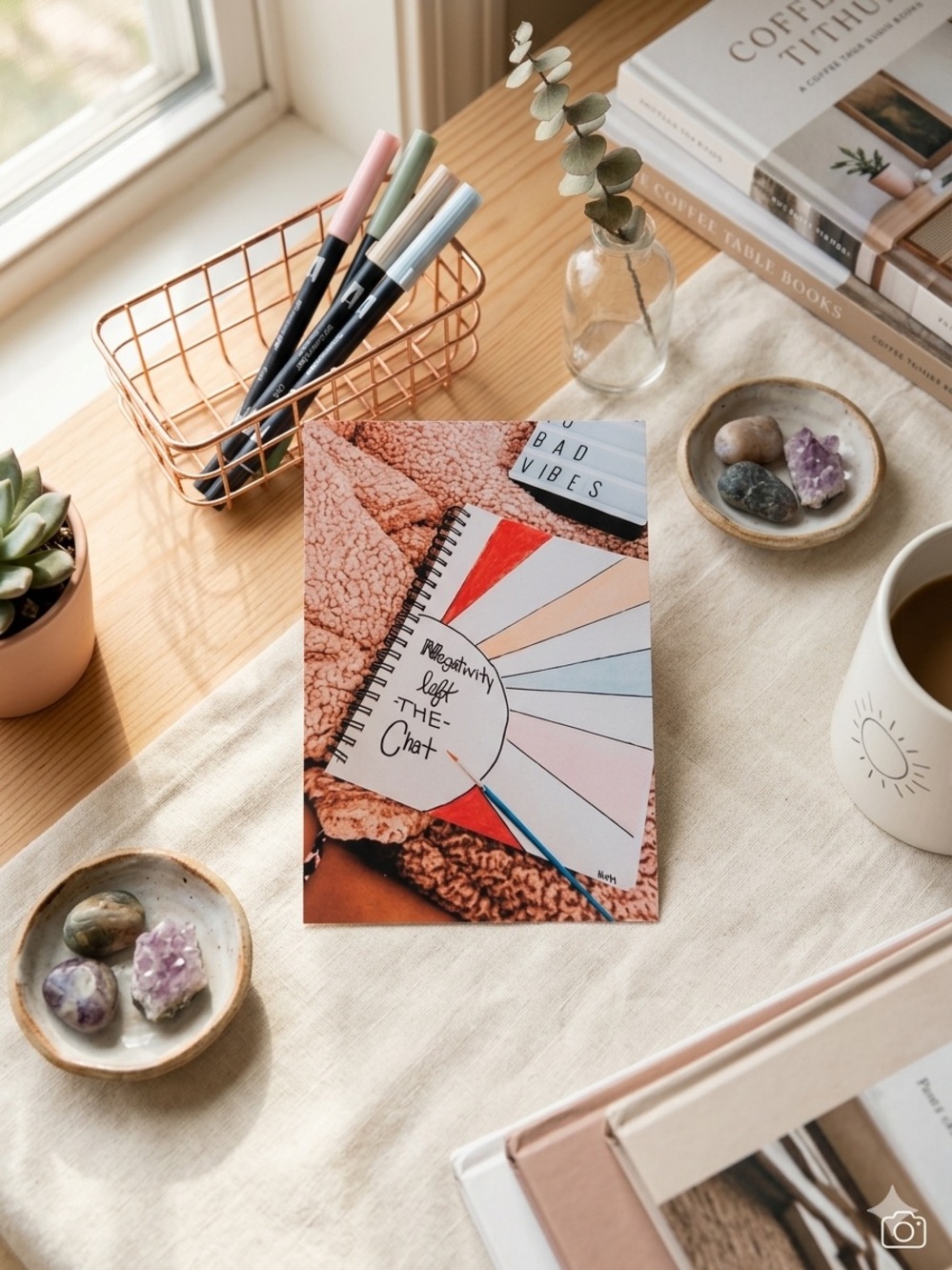 Negativity Left The Chat Postcard
